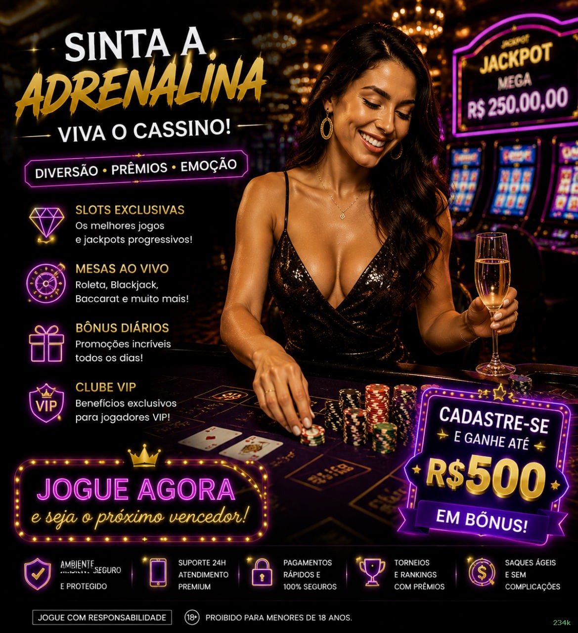Cassino ao vivo 234k dealers